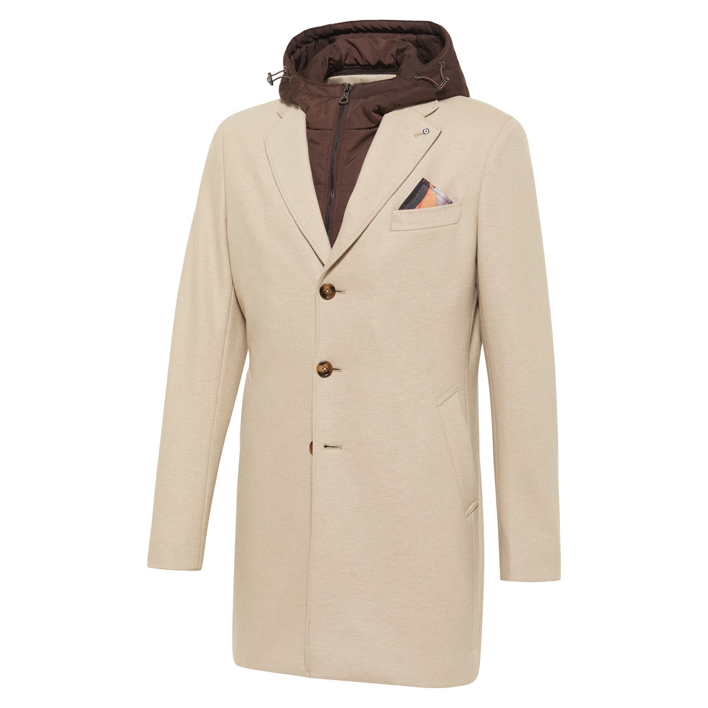 Jacket With Hood Inlay