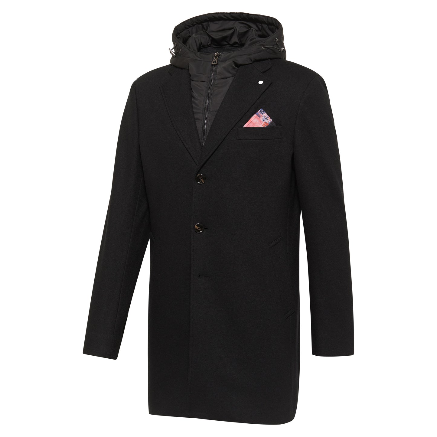 Jacket With Hood Inlay