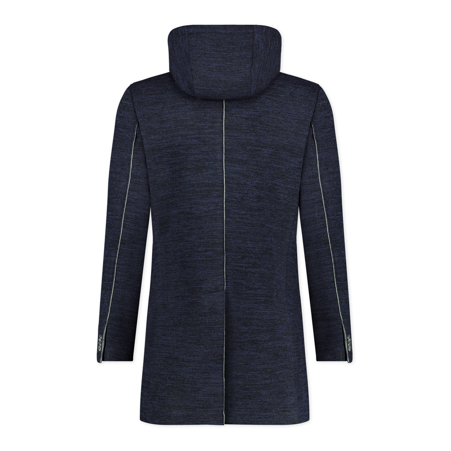 Laser Edge Trench Coat With Removable Hood